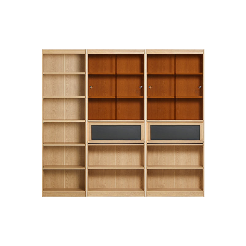 Roger Bookcase Modular Display Shelf & Storage Multiple Size Natural Wood Color