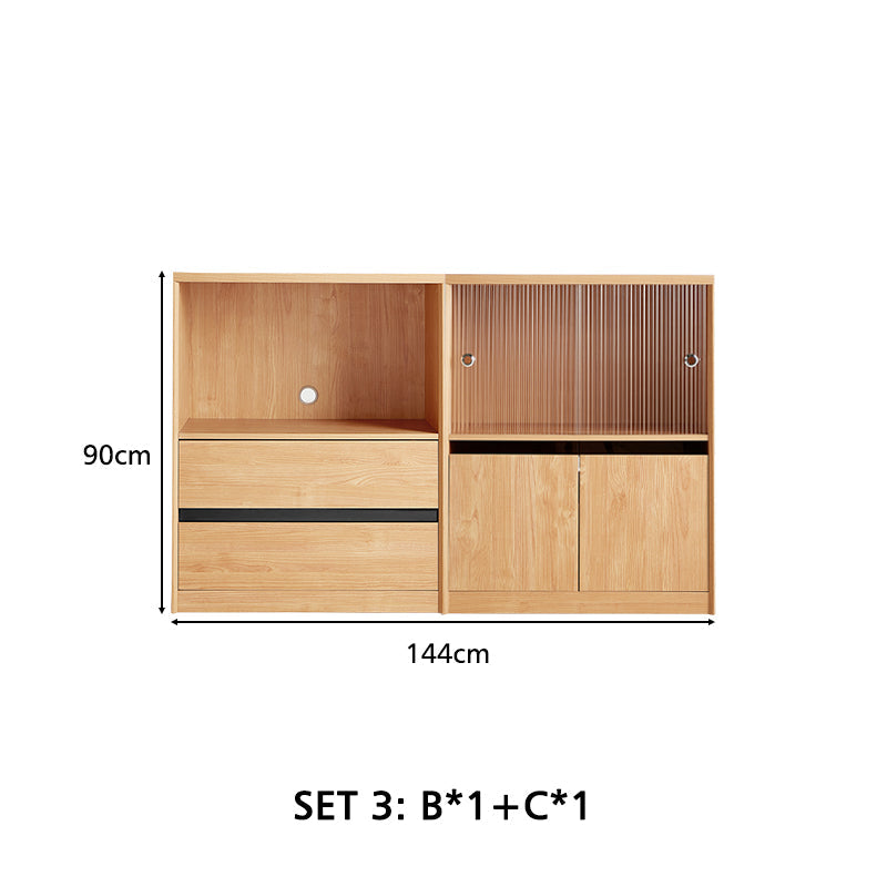 Margaret Floor-standing Modular Storage Cabinet Chest Set for Home