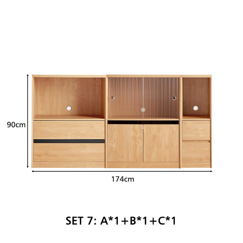 Margaret Floor-standing Modular Storage Cabinet Chest Set for Home
