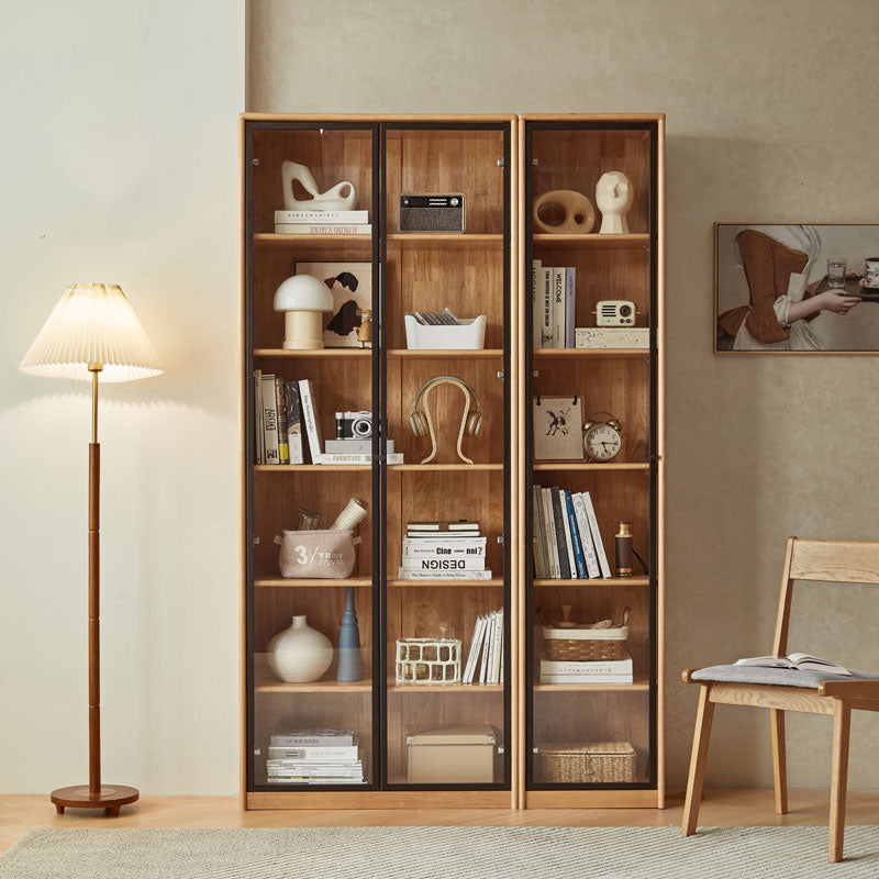 Kathleen Rubberwood Bookcase Modular Display Shelf & Storage Multiple Size