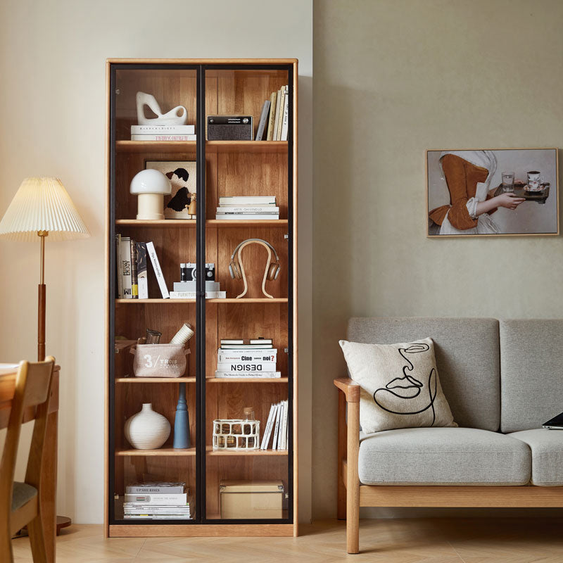Kathleen Rubberwood Bookcase Modular Display Shelf & Storage Multiple Size