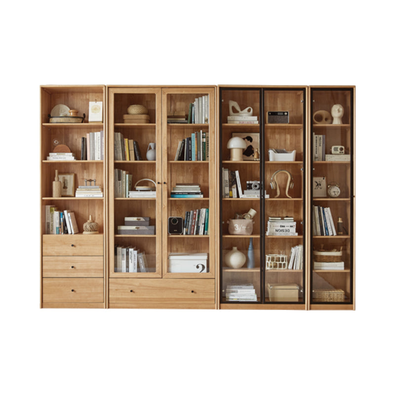 Kathleen Rubberwood Bookcase Modular Display Shelf & Storage Multiple Size