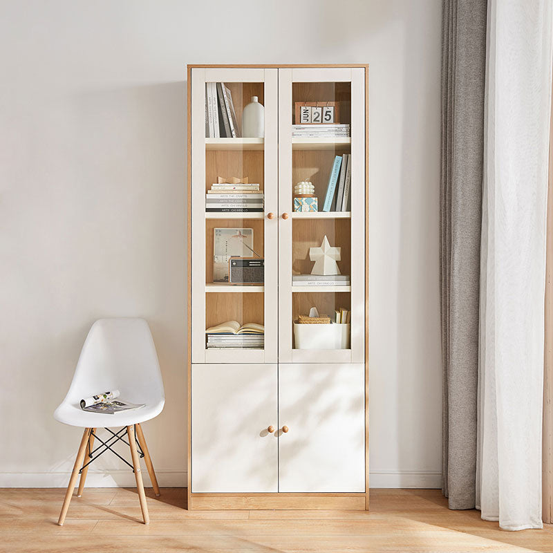 Jacqueline Storage Bookcase with Transparent Doors/Showcase/Display Cabinet