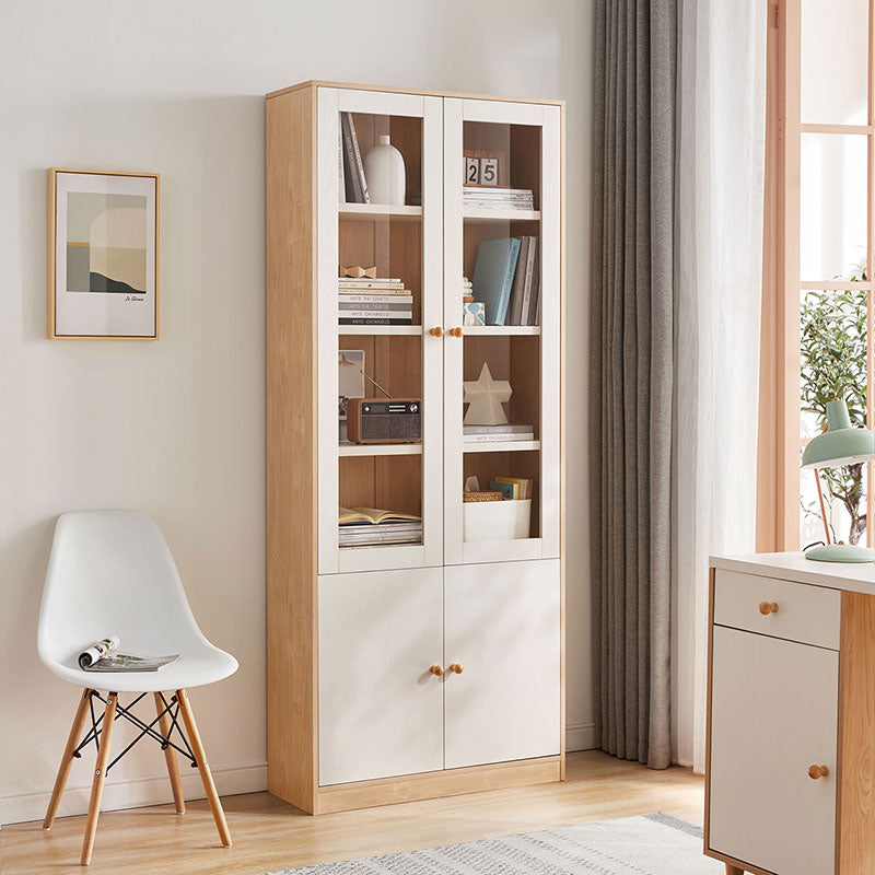 Jacqueline Storage Bookcase with Transparent Doors/Showcase/Display Cabinet