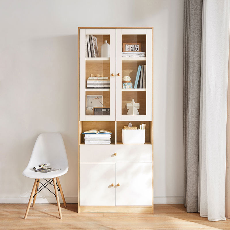 Jacqueline Storage Bookcase with Transparent Doors/Showcase/Display Cabinet