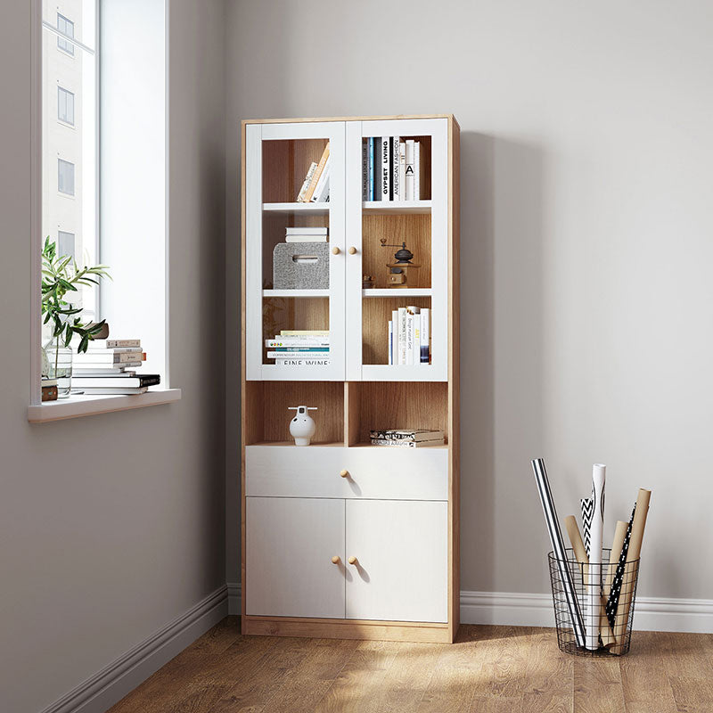 Jacqueline Storage Bookcase with Transparent Doors/Showcase/Display Cabinet