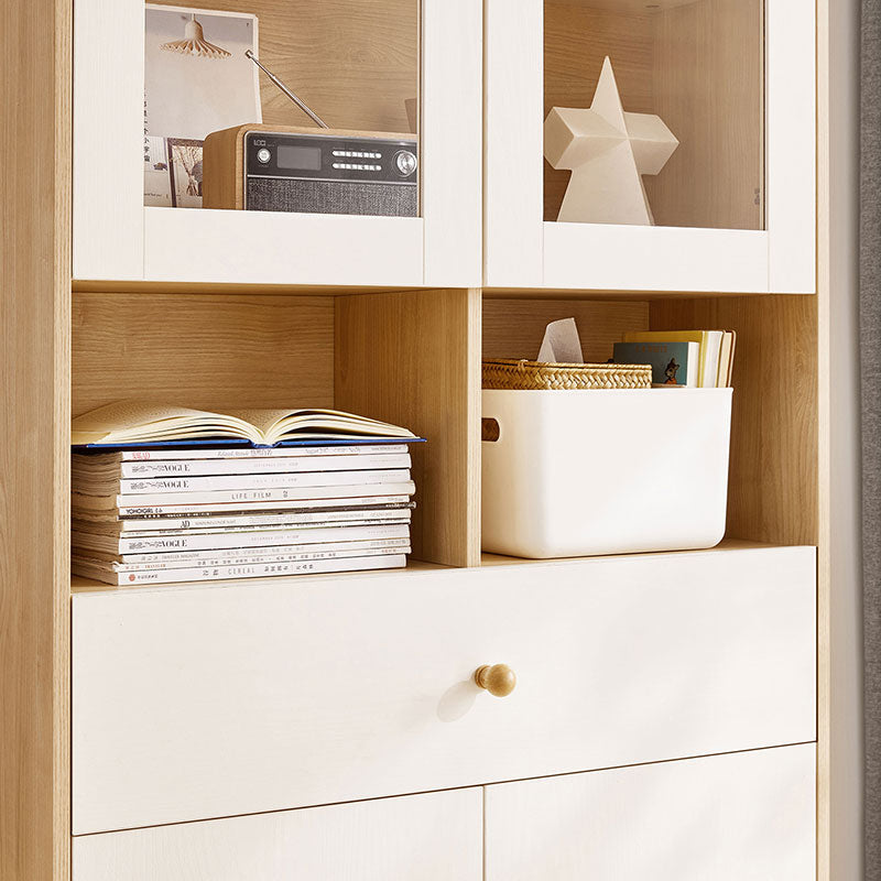 Jacqueline Storage Bookcase with Transparent Doors/Showcase/Display Cabinet