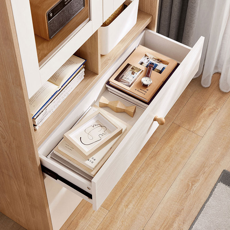 Jacqueline Storage Bookcase with Transparent Doors/Showcase/Display Cabinet