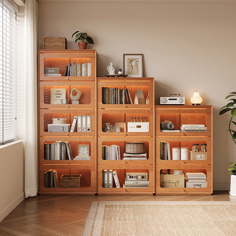Veronica 0.6m/0.8m Floor-standing Floor Bookcase Bookshelf/Storage Rack With Lighting