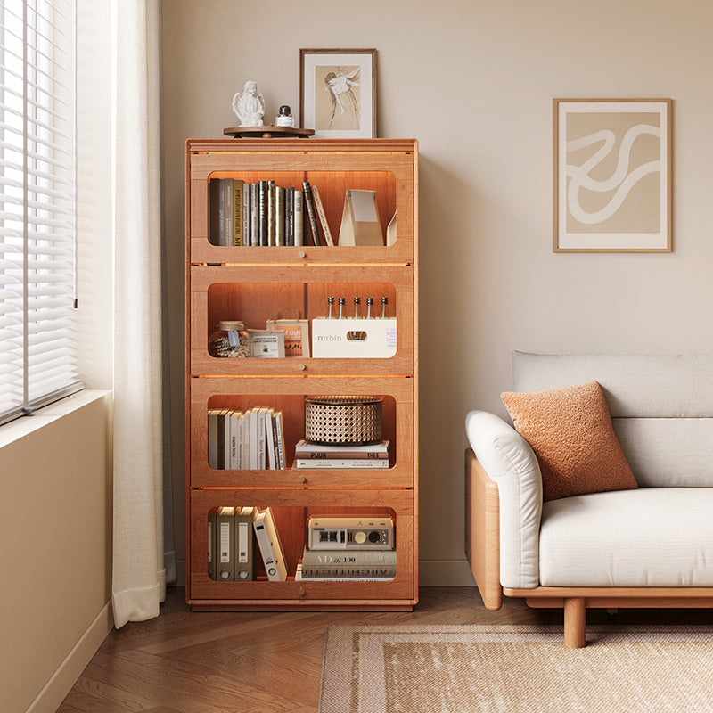 Veronica 0.6m/0.8m Floor-standing Floor Bookcase Bookshelf/Storage Rack With Lighting