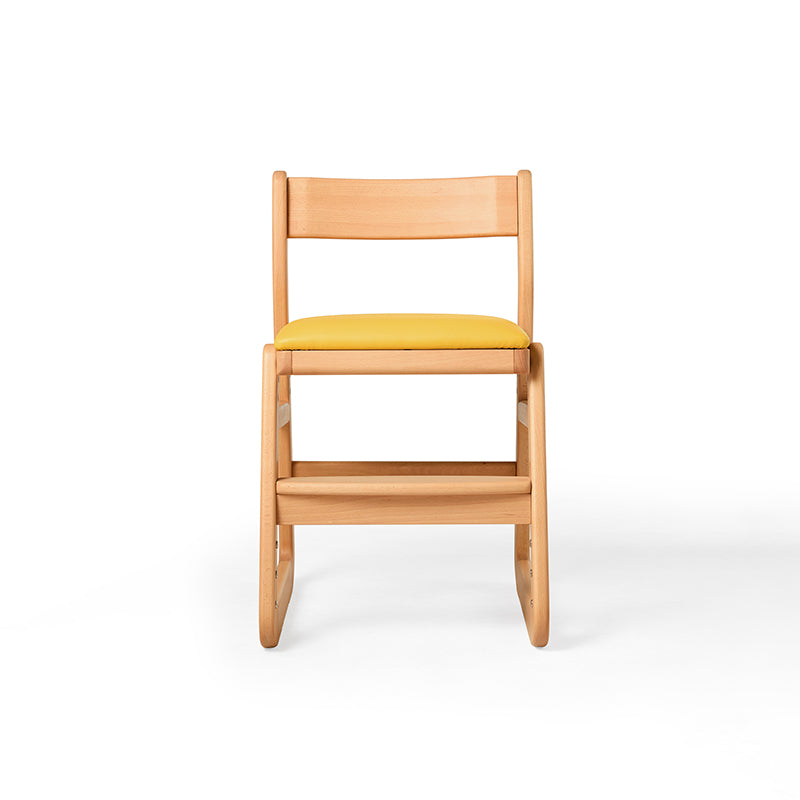 Allison Armless Beech Wood Office Chair/Kid Study Chair with Upholstered Seat Cushion