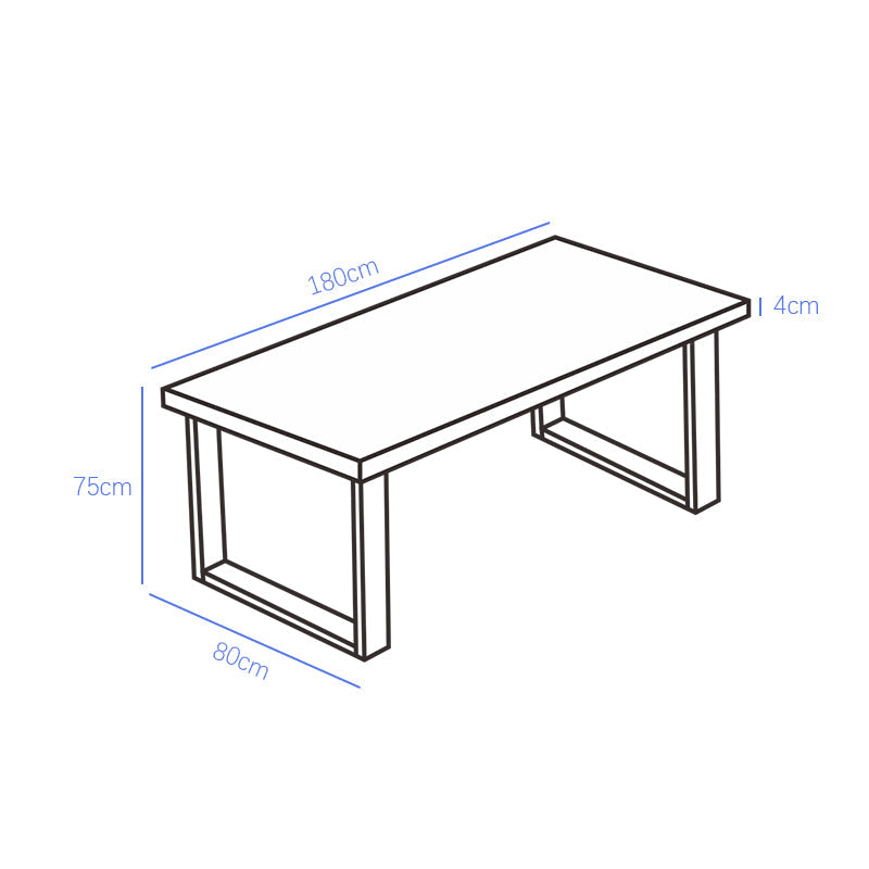 Zaheer Minimalist Multi-Purpose Solid Timber Study Desk 180cm/200cm