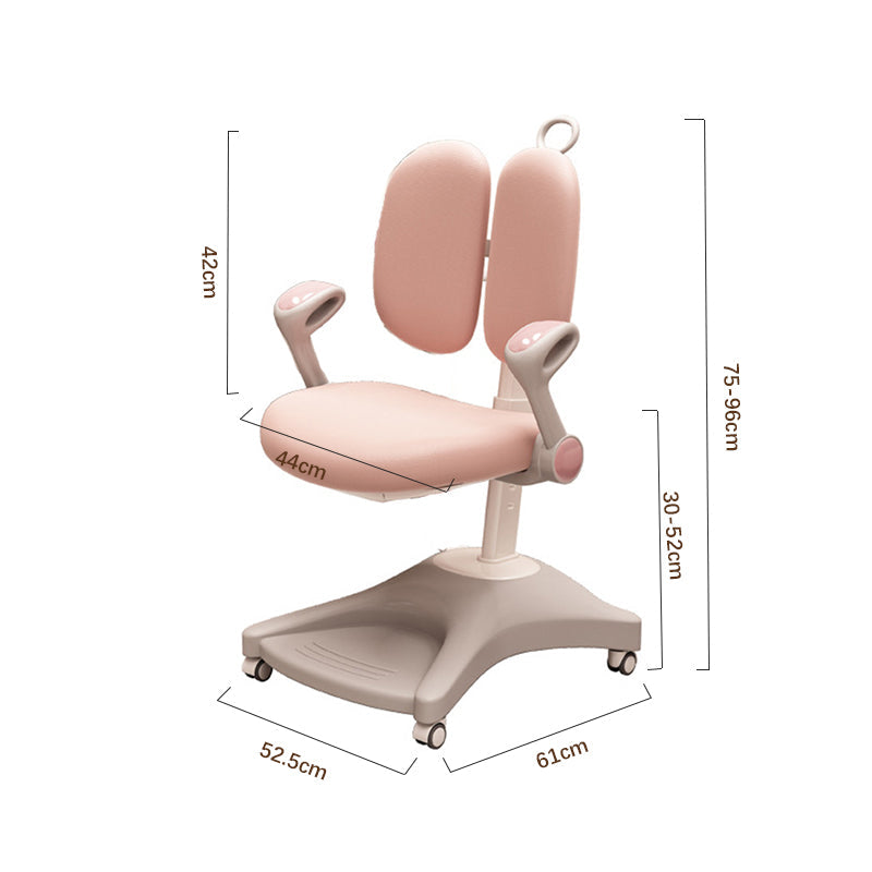 Pink Height-adjustable Study Desk and Adjustable Chair set
