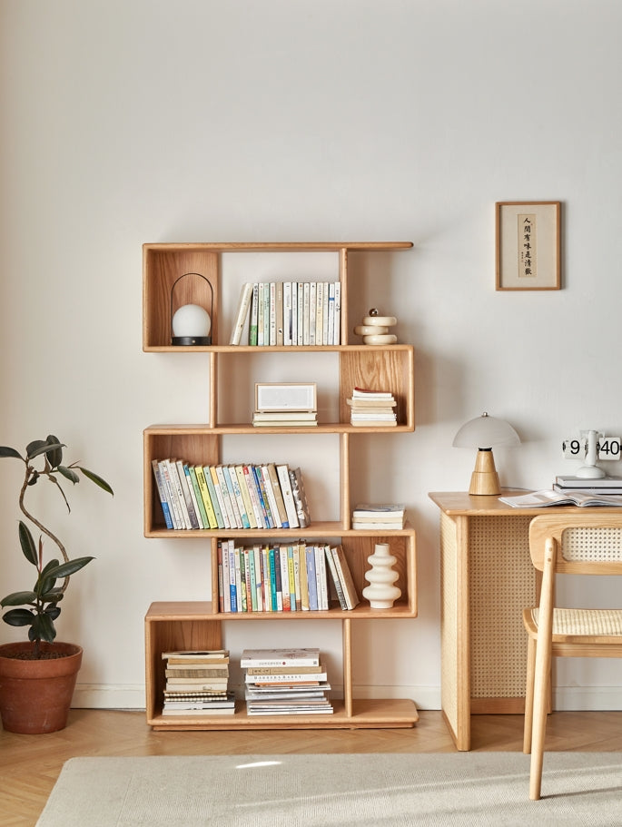 Arlo FAS-Graded Solid American Oak Natural Finish Bookshelf 90cm