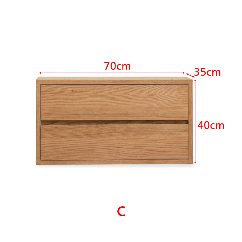 Madison FAS-Graded Solid American Oak Wood Floor-standing Modular Storage Cabinet Chest Set for Home
