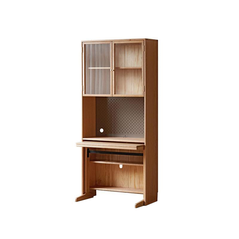 Martha FAS-Graded Solid American Oak Wood Bookshelf and Study Desk Storage Cabinet