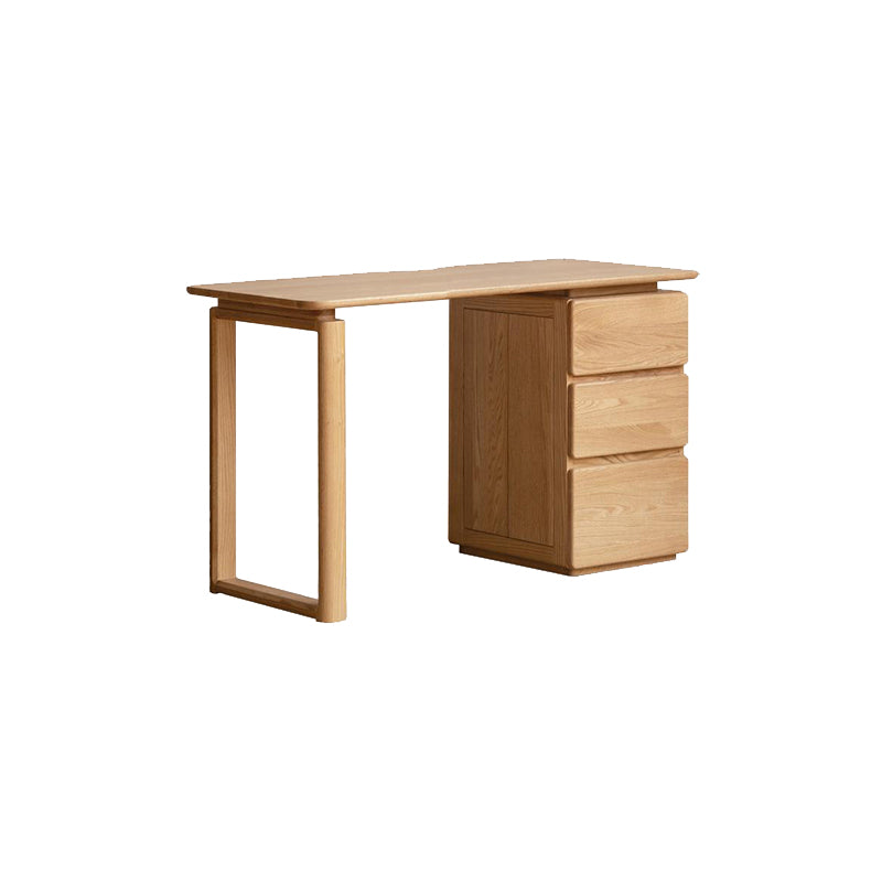 Yvonne 1.2m/1.4m FAS-Graded Solid Oak Wood Desk/Table With Drawer Multiple Color