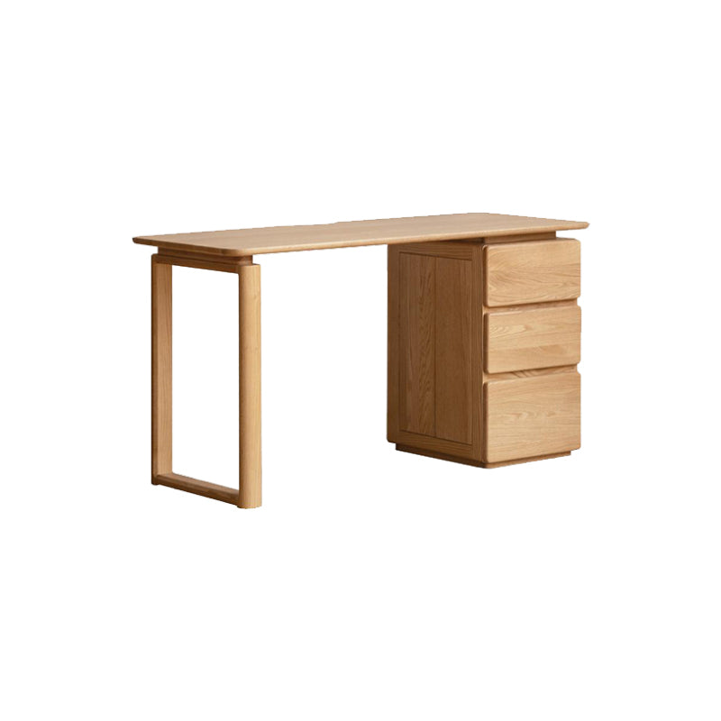 Yvonne 1.2m/1.4m FAS-Graded Solid Oak Wood Desk/Table With Drawer Multiple Color