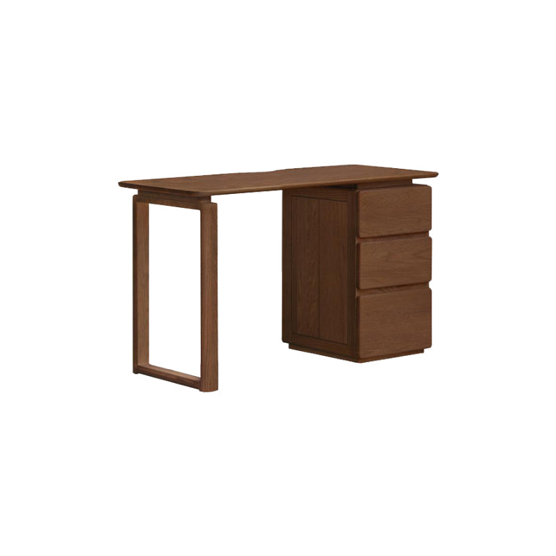 Yvonne 1.2m/1.4m FAS-Graded Solid Oak Wood Desk/Table With Drawer Multiple Color