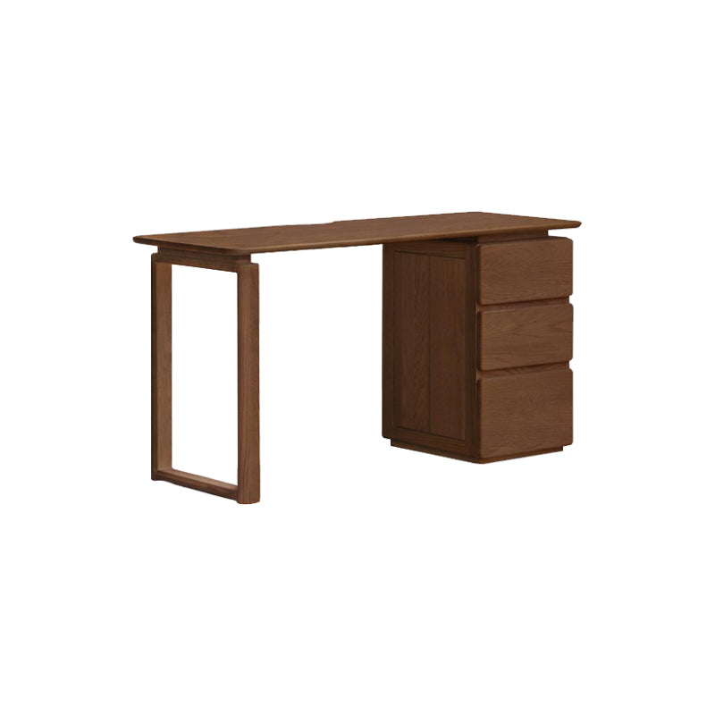 Yvonne 1.2m/1.4m FAS-Graded Solid Oak Wood Desk/Table With Drawer Multiple Color