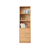 Chic FAS-Graded American Oak Bookcase Modular Display Shelf & Storage Multiple Color
