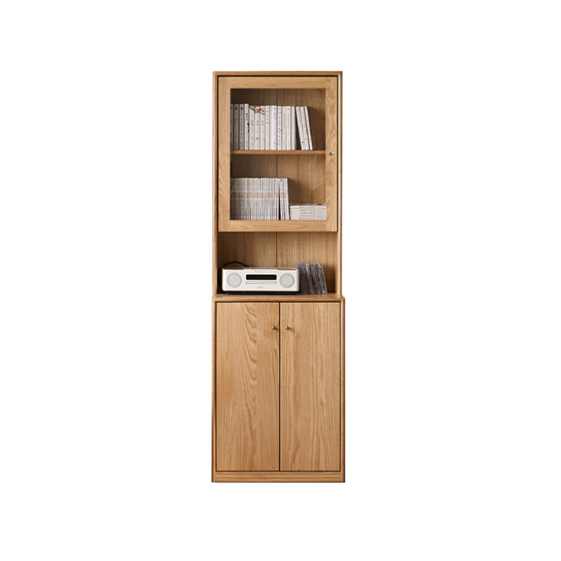 Chic FAS-Graded American Oak Bookcase Modular Display Shelf & Storage Multiple Color