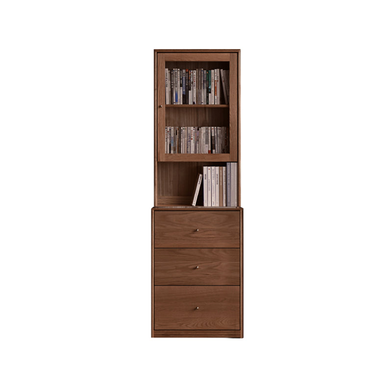 Chic FAS-Graded American Oak Bookcase Modular Display Shelf & Storage Multiple Color