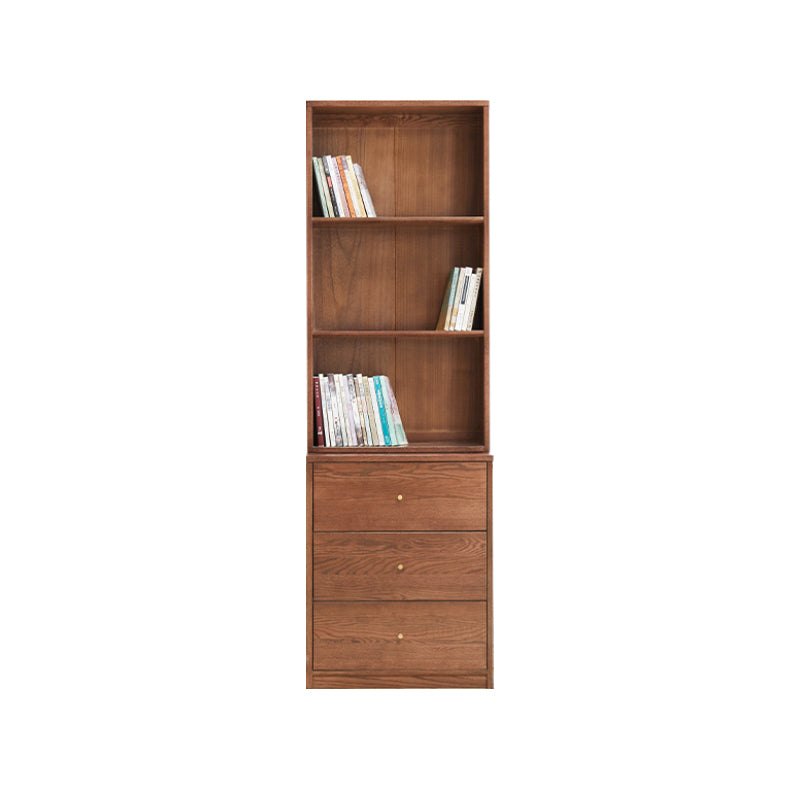 Chic FAS-Graded American Oak Bookcase Modular Display Shelf & Storage Multiple Color