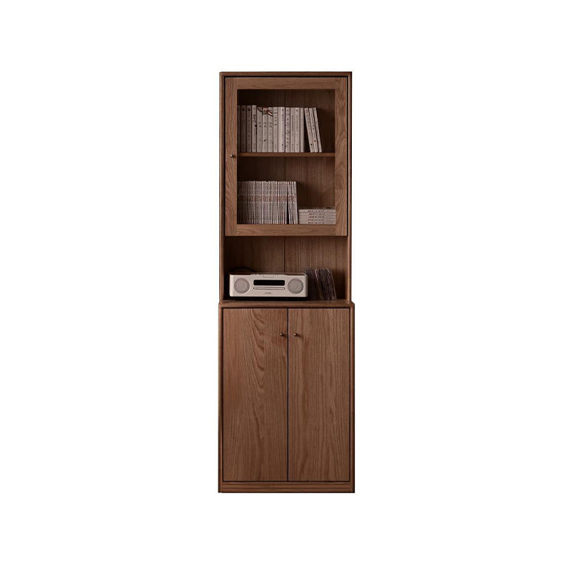 Chic FAS-Graded American Oak Bookcase Modular Display Shelf & Storage Multiple Color
