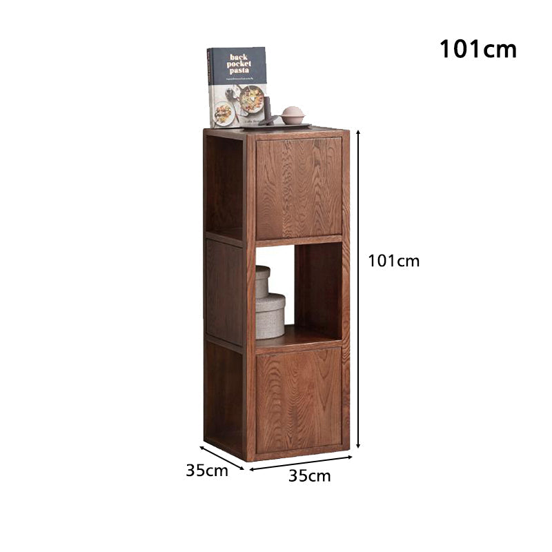 Sidney 1.01m/1.67m FAS-Graded Solid American Oak Wood Floor Bookcase Bookshelf/Storage Rack