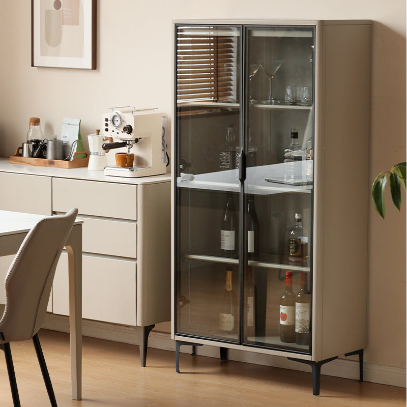 Kyle FAS-Graded Solid Liriodendron Wood Wine Cabinet/Bookcase Display Shelf & Storage