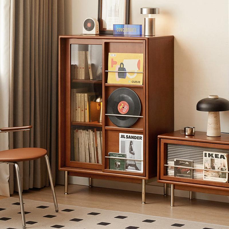 Regina FAS-Graded Solid Liriodendron Wood Bookcase Display Shelf/Storage Cabinet