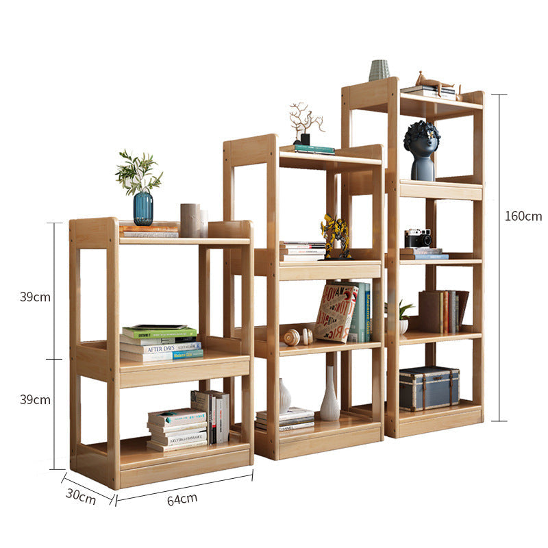 Solid Wood Book Shelf/ Bookcase/Showcase/Natural Wood Color