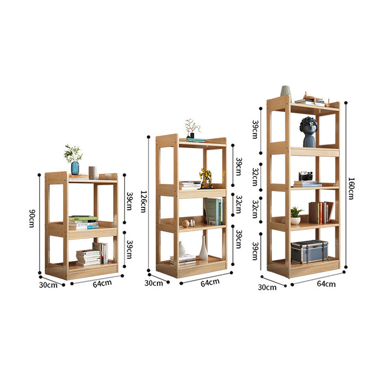 Solid Wood Book Shelf/ Bookcase/Showcase/Natural Wood Color