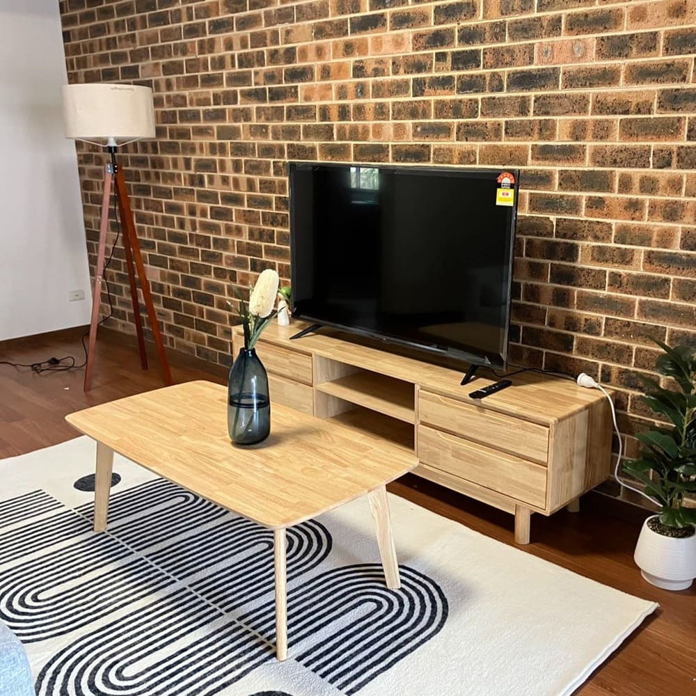 Wood Coffee Table with 4 legs/Timber/Solid Wood