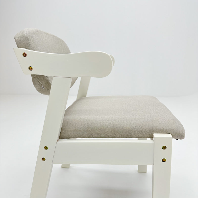 White Draylen Study Desk and Z Shape Chair  set