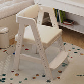 Hicklin Height-Adjustable Solid Timber Ergonomic Study Chair with Footrest