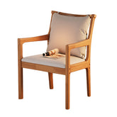 Ruger Solid Wood Leg Chair with Fabric Seat Cushion Study Chair