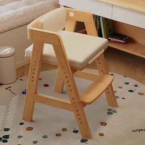 Hicklin Height-Adjustable Solid Timber Ergonomic Study Chair with Footrest