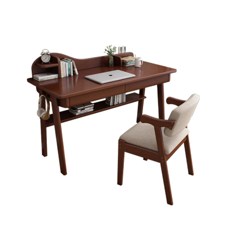 Walnut Andri Study Desk and Pier Chair Set