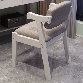 White Draylen Study Desk and Z Shape Chair  set