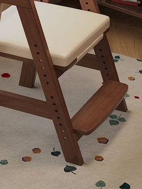 Hicklin Height-Adjustable Solid Timber Ergonomic Study Chair with Footrest