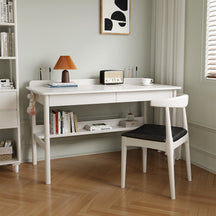 Gilman Classic Design Solid Timber Study Desk with Two Drawers