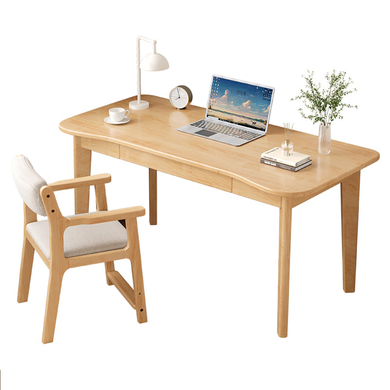 Natural Draylen Study Desk and Z Shape Chair set