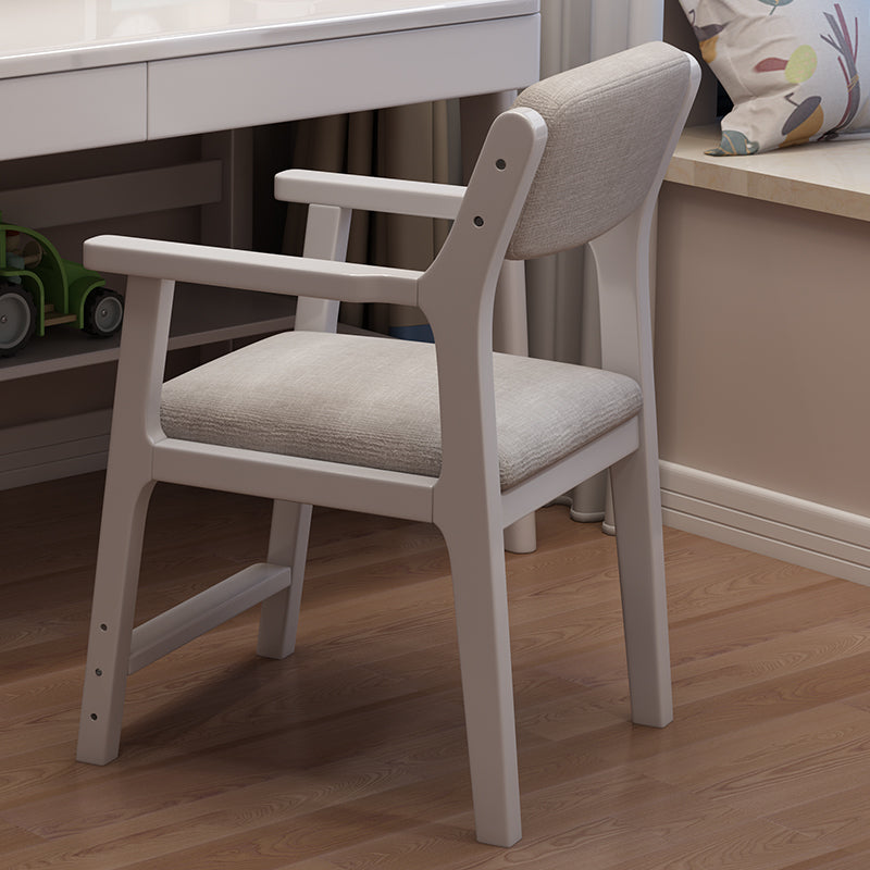 White Trejan Study Desk and Sinoa Chairs Set