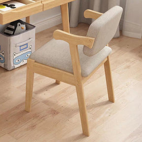Natural Draylen Study Desk and Z Shape Chair set