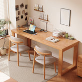 Binfah Classic Design Solid Timber Slab Study Desk in Multiple Color and Sizes