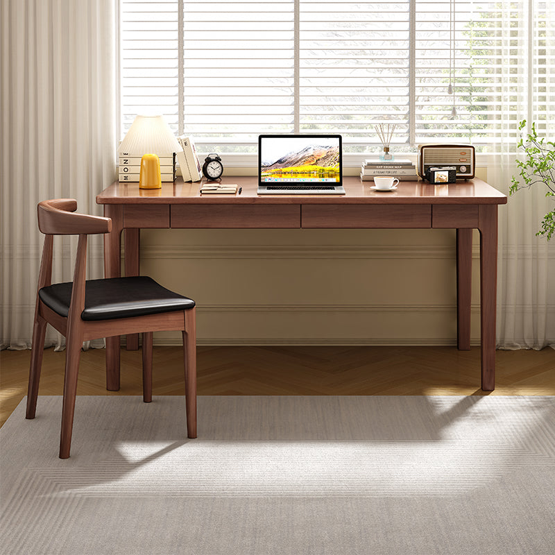 Walnut Mitch Study Desk and Leo Chair Set