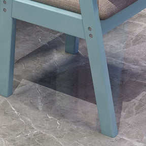 Blue Bryla Study Desk and Z Shape Chair Set