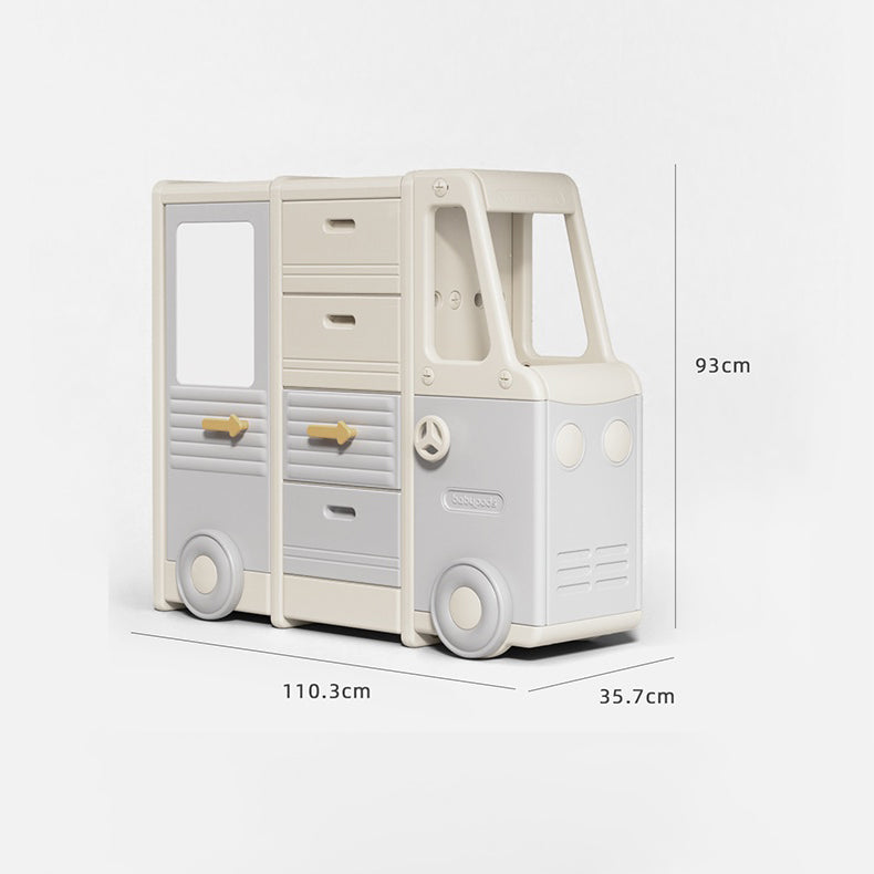 Car-Themed Adjustable Storage Organizer for Kids – Fun Toy and Book Cabinet
